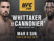 OFICIÁLNE: Robert Whittaker vs. Jared Cannonier na UFC 248 v Las Vegas!